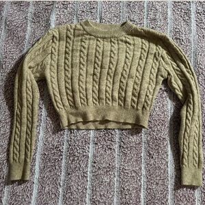 Cable Knit Sweater in Coffee